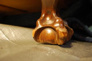 foot of desk