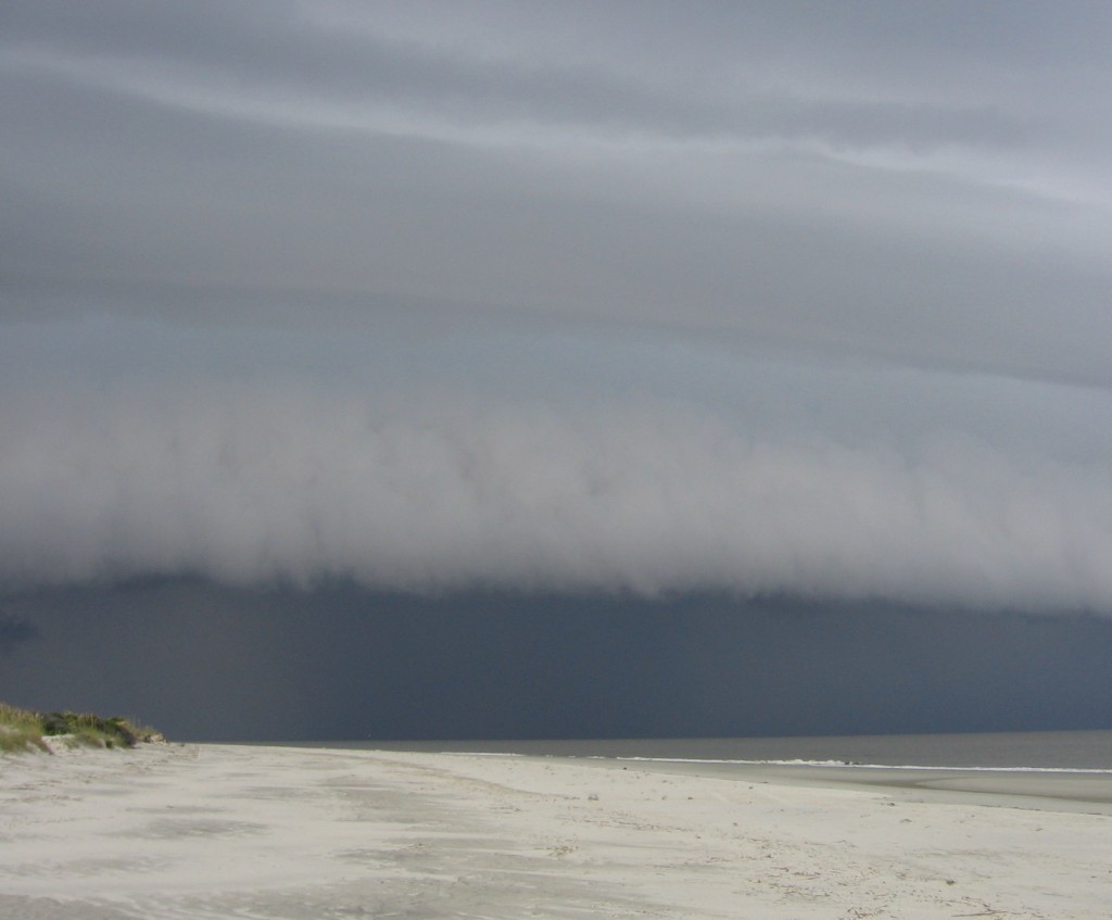 The storm on my wedding day. 