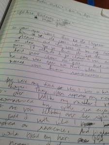 Words. Words I scribbled. Today. 179 of 'em. and I counted. Way more than I expected. 