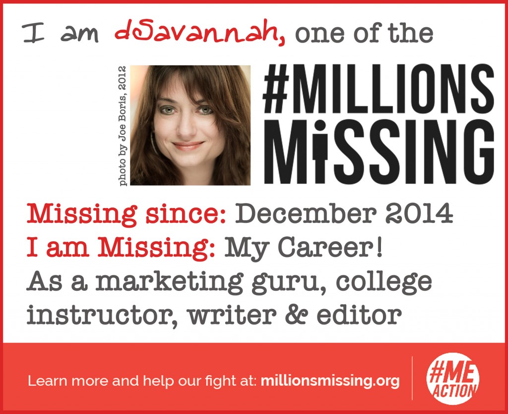 I'm one of the #MillionsMissing - and I'm missing my career