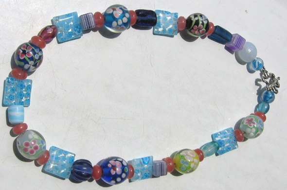 Colorful Glass Bead Necklace