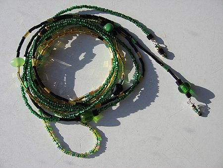 Green Lariat Necklace