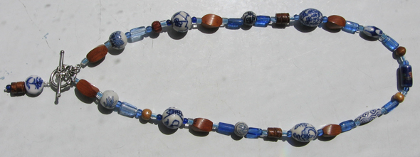 Brown & Blue Necklace