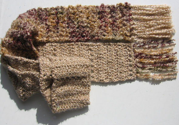Soft 2-Toned Brown Scarf
