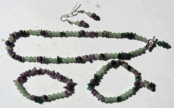 Aventurine & Amethyst Set